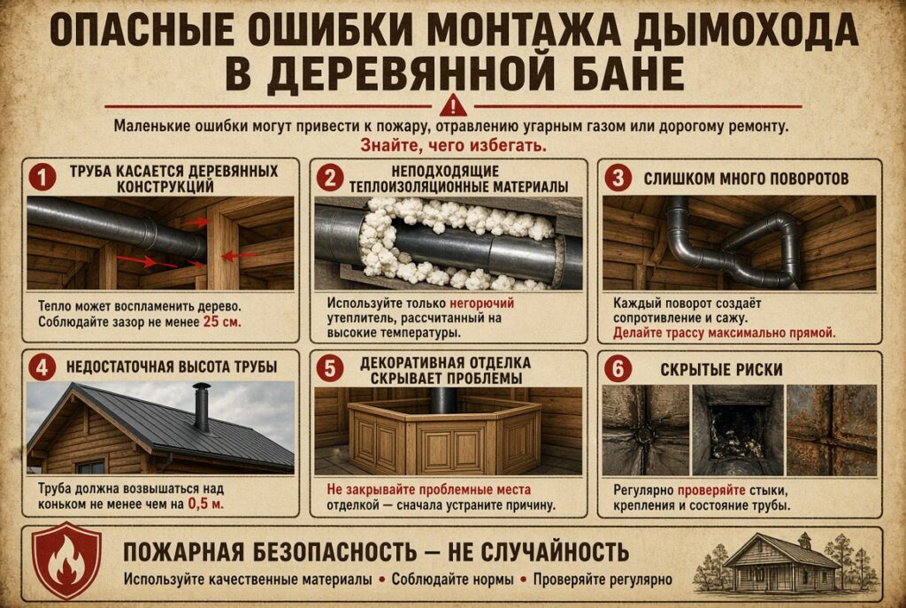 коллаж опасных ошибок монтажа